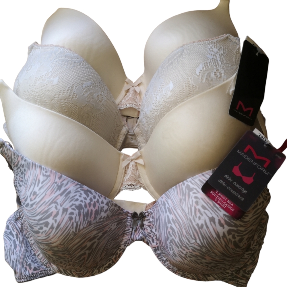Maidenform Bra Bundle of 4 NWT Size 38D Neutral Colors
